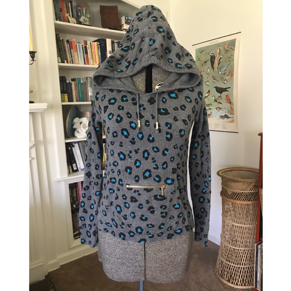 Juicy Couture Leopard Print Hoodie